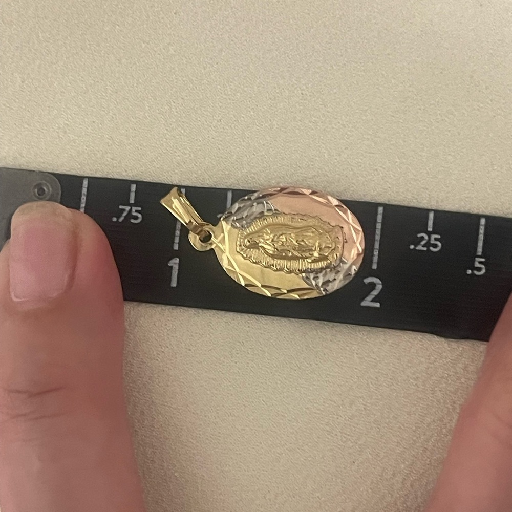 14k Gold Filled Virgen Guadalupe Cadena - Picture 6 of 8